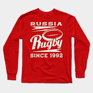 Vintage Russia Rugby Since 1992 Long Sleeve T-Shirt